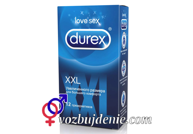 Презервативы для члена большого размера XXL - Durex